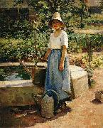 Theodore Robinson At the Fountain china oil painting artist